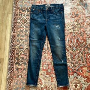 Madewell 9" High-Rise Skinny Jeans: Distressed Edition 30